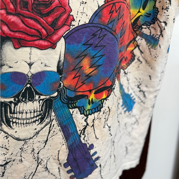 1992 Wild Oats Grateful Dead Vintage Tee / “Steal Your Face" All Over Print - Picture 12 of 13